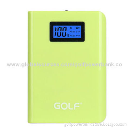Dual-USB Power Bank with 10,400mAh High-capacity and LCD Digital Display